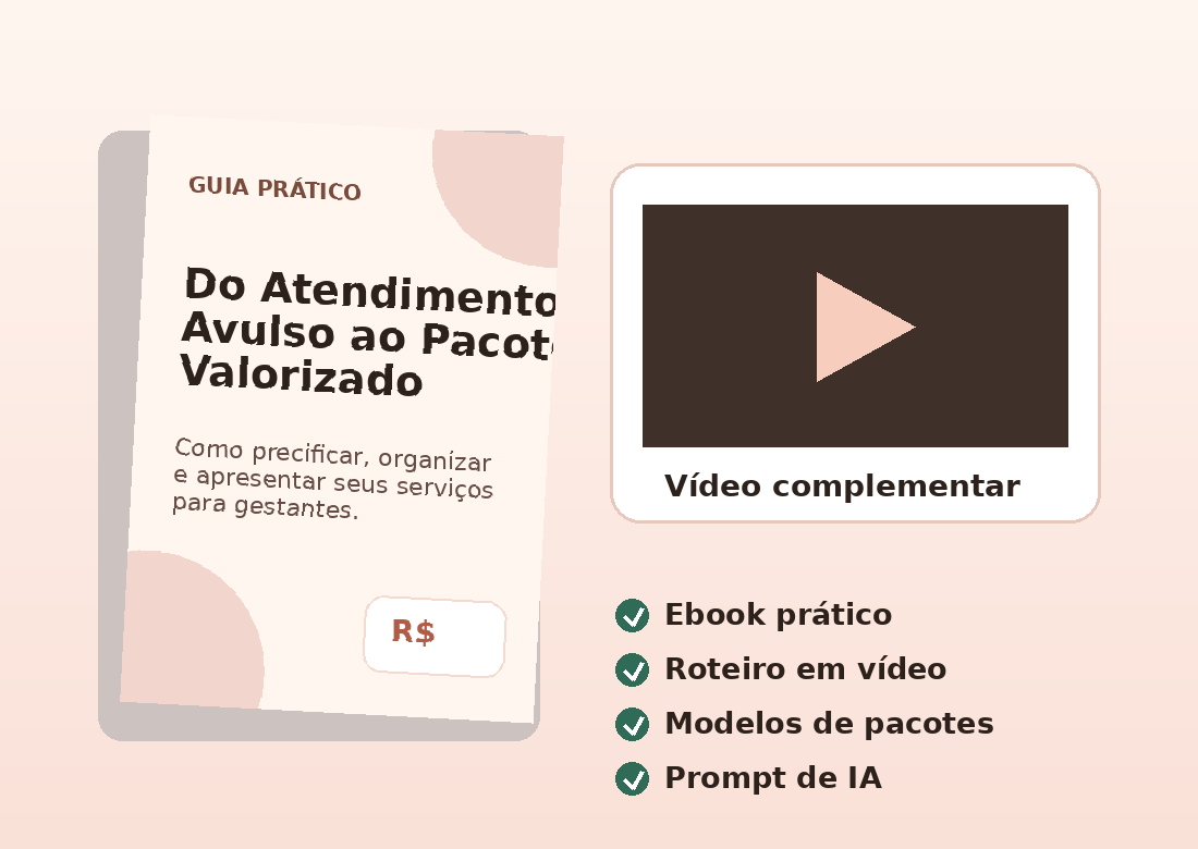 Mockup do ebook e vídeo complementar